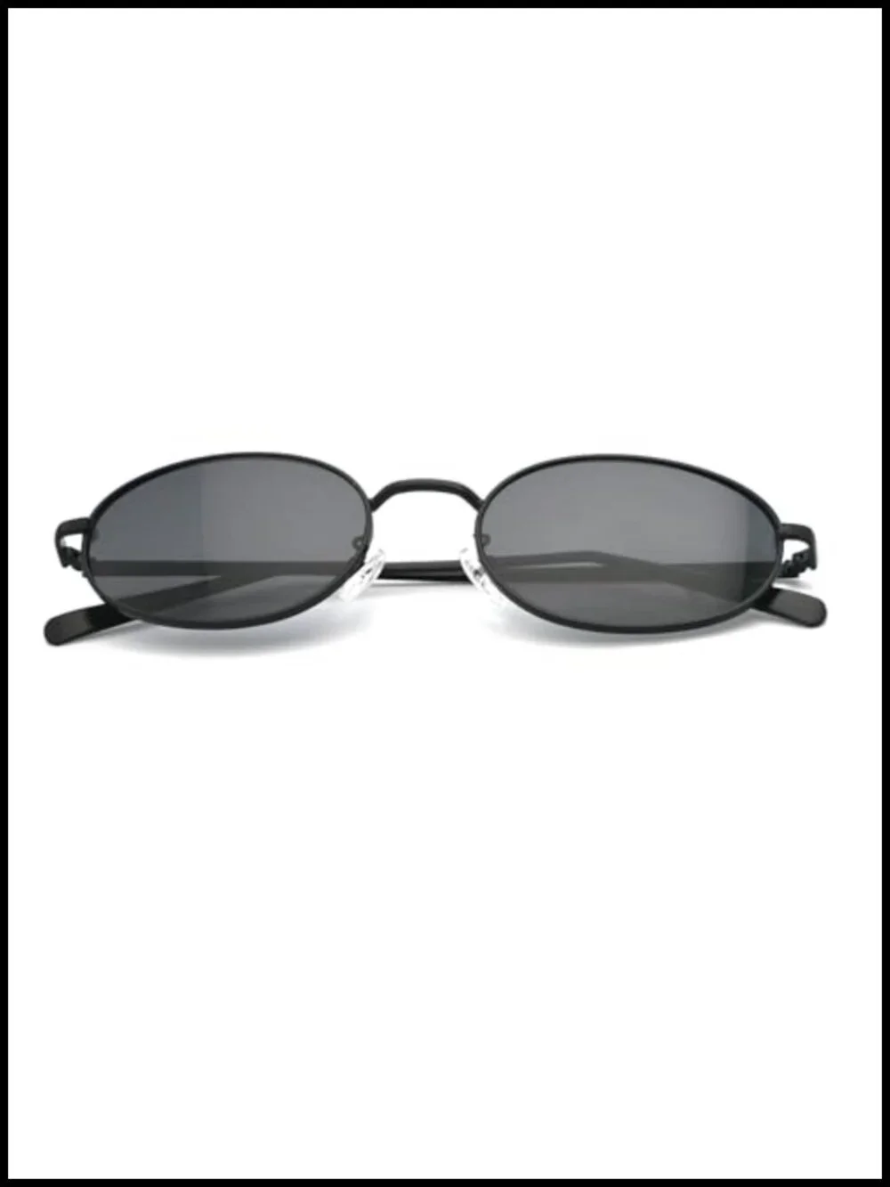 Retro Oval Sunglasses Gold Metal Frame UV400 Protection Trendy Vintage Shades